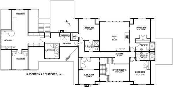 Architectural House Design - Country Floor Plan - Upper Floor Plan #928-276