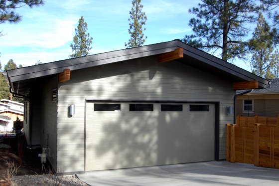 Exterior - Rear Elevation 1 for Modern House Plan #895-23 - 3 bed, 2 bath