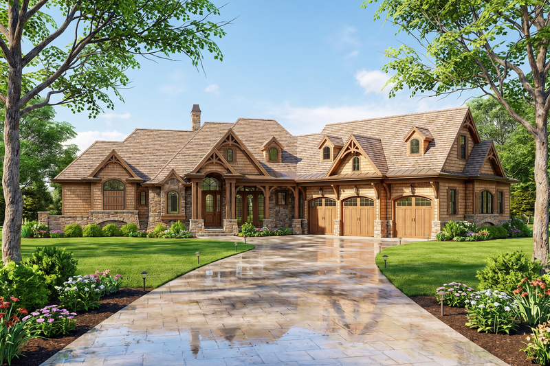 House Design - Exterior - Front Elevation 4 for Craftsman House Plan #54-700 - 3 bed, 2 bath