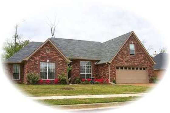 Exterior - Front Elevation for European House Plan #81-1547 - 3 bed, 2 bath
