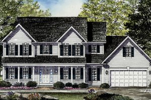 Country Exterior - Front Elevation Plan #316-106