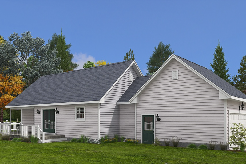 Home Plan - Exterior - Other Elevation 4 for Ranch House Plan #1082-5 - 2 bed, 2 bath