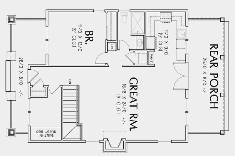 Home Plan - Basement Stair Location