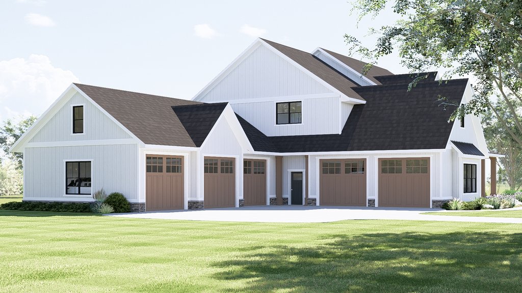 Exterior - Other Elevation 1 for Farmhouse House Plan #1064-99 - 5 bed, 4.5 bath