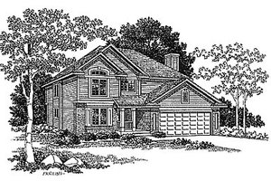 Traditional Exterior - Front Elevation Plan #70-307
