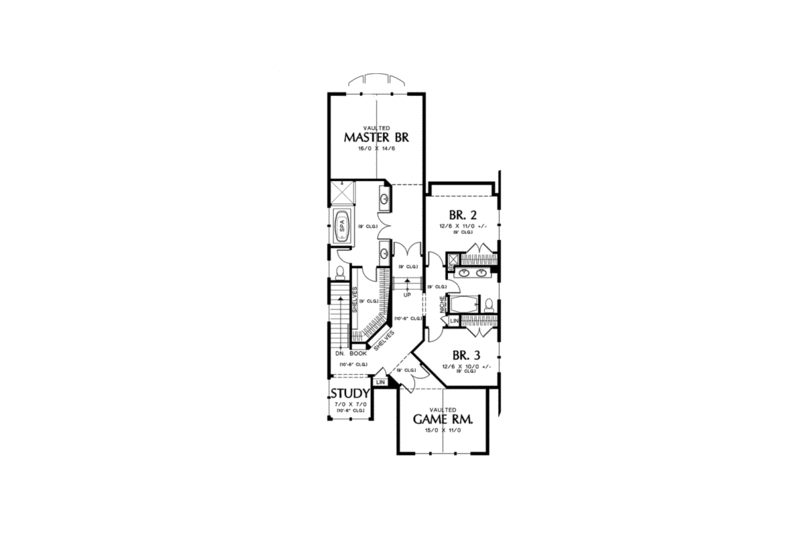 Dream House Plan - Floor Plan - Upper Floor for Craftsman House Plan #48-264 - 4 bed, 3 bath