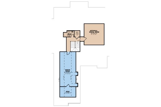 Floor Plan - Upper Floor for European House Plan #923-277 - 3 bed, 4.5 bath