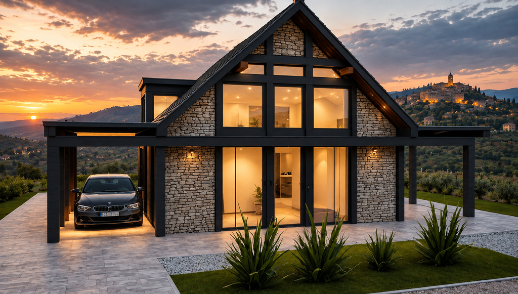 Exterior - Other Elevation 1 for Modern House Plan #542-8 - 2 bed, 1 bath