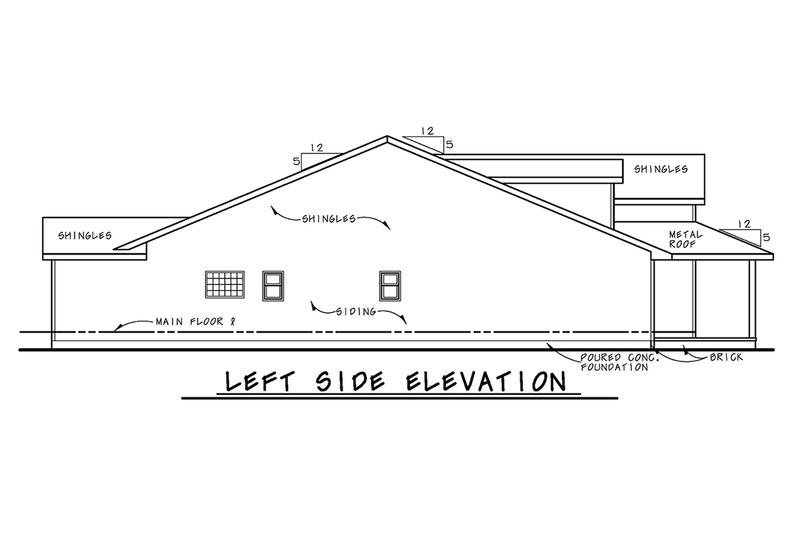 Home Plan - Exterior - Other Elevation for Country House Plan #20-2532 - 3 bed, 2 bath
