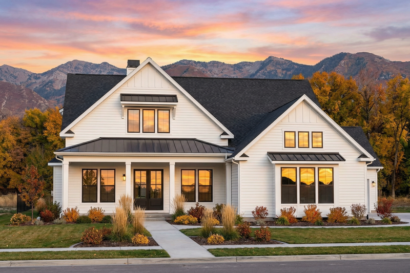 Craftsman Style House Plan - 4 Beds 3 Baths 2579 Sq/Ft Plan #1096-73 Exterior