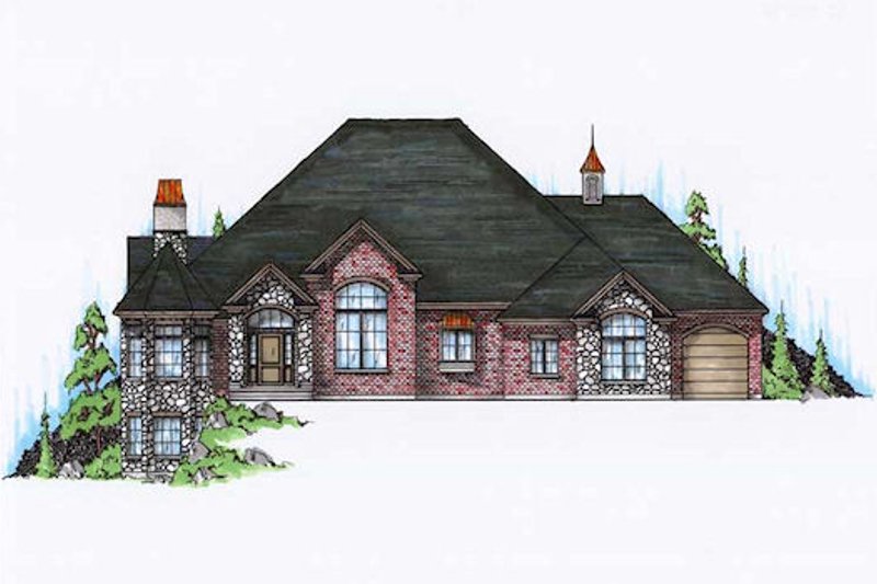Bungalow Style House Plan - 4 Beds 4 Baths 3076 Sq/Ft Plan #5-327