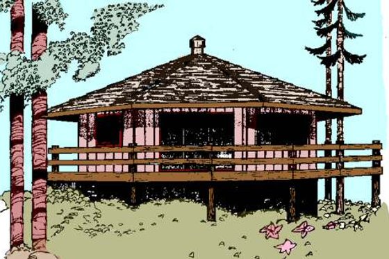 Exterior - Other Elevation for Modern House Plan #60-104 - 2 bed, 1 bath