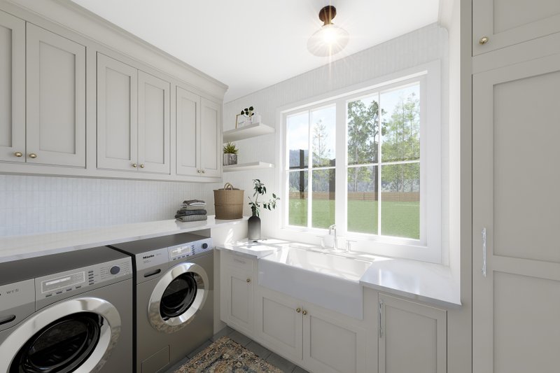 Architectural House Design - Interior - Laundry for Farmhouse House Plan #23-2833 - 3 bed, 2.5 bath