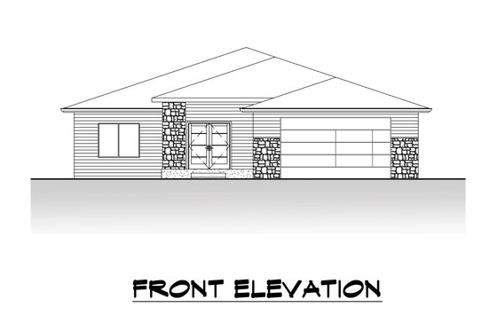 Exterior - Front Elevation 3 for Traditional House Plan #1066-122 - 3 bed, 2 bath