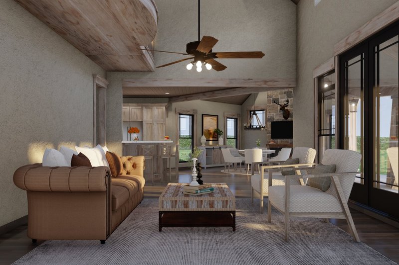 Dream House Plan - Interior - Family Room 2 for Craftsman House Plan #17-2377 - 4 bed, 3 bath