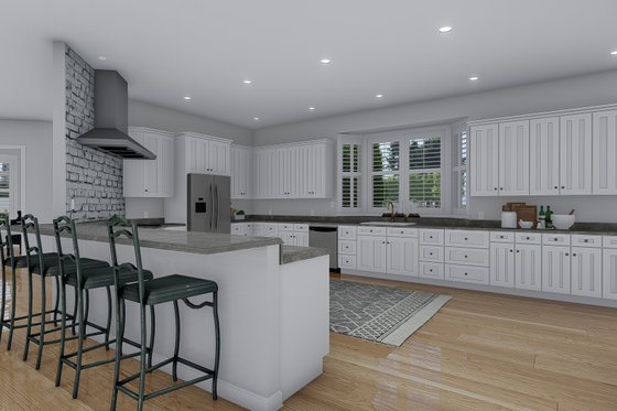 Interior - Kitchen 2 for Craftsman House Plan #1060-53 - 3 bed, 2.5 bath