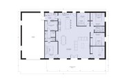 Barndominium Style House Plan - 4 Beds 2 Baths 2080 Sq/Ft Plan #1107-10 