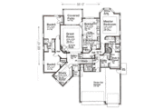 European Style House Plan - 3 Beds 2.5 Baths 2271 Sq/Ft Plan #310-984 