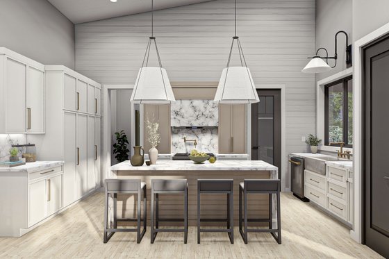 Interior - Kitchen for Barndominium House Plan #455-251 - 4 bed, 2 bath