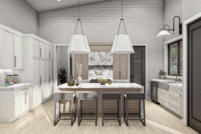 House Design - Interior - Kitchen for Barndominium House Plan #455-251 - 4 bed, 2 bath