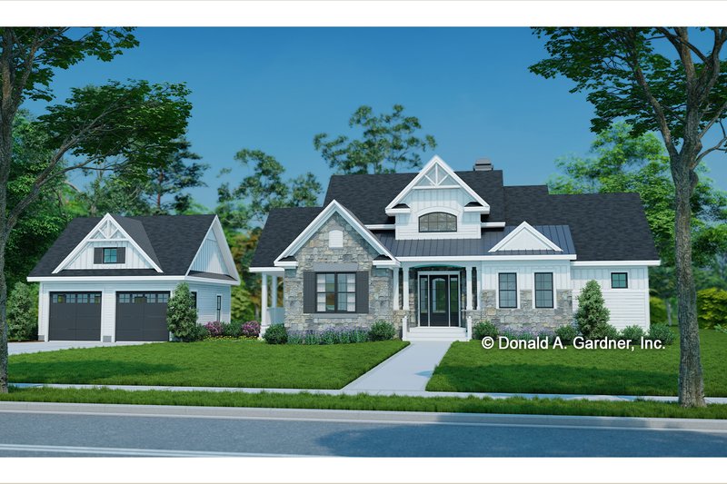 Dream House Plan - Craftsman Exterior - Front Elevation Plan #929-943