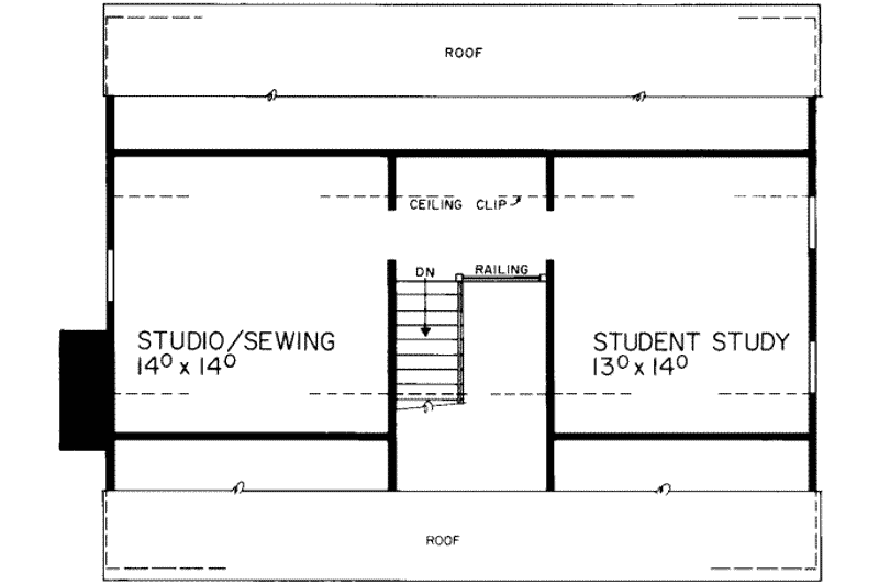 House Design - Floor Plan - Other Floor for Colonial House Plan #72-356 - 3 bed, 2.5 bath