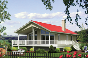 Ranch Exterior - Front Elevation Plan #25-4359