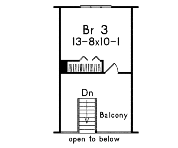 Dream House Plan - Cottage Floor Plan - Upper Floor Plan #57-488
