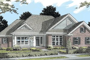 Country Exterior - Front Elevation Plan #513-2042