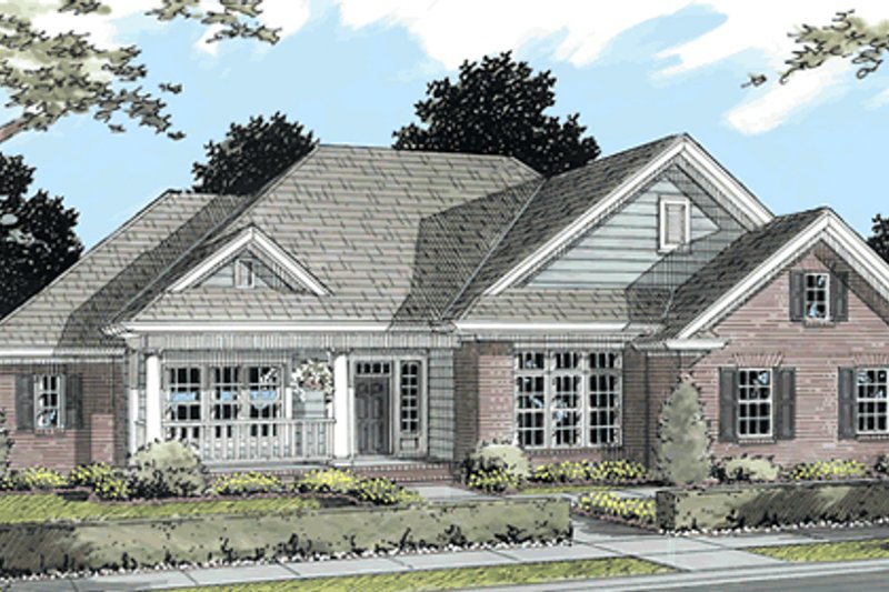 Home Plan - Country Exterior - Front Elevation Plan #513-2042