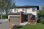 Modern Style House Plan - 4 Beds 2.5 Baths 2148 Sq/Ft Plan #1100-56 