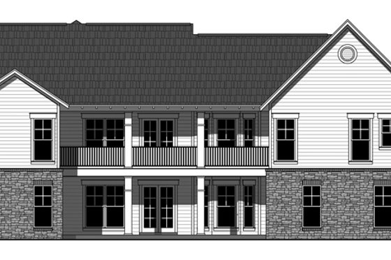 Exterior - Rear Elevation for Country House Plan #21-459 - 3 bed, 2 bath