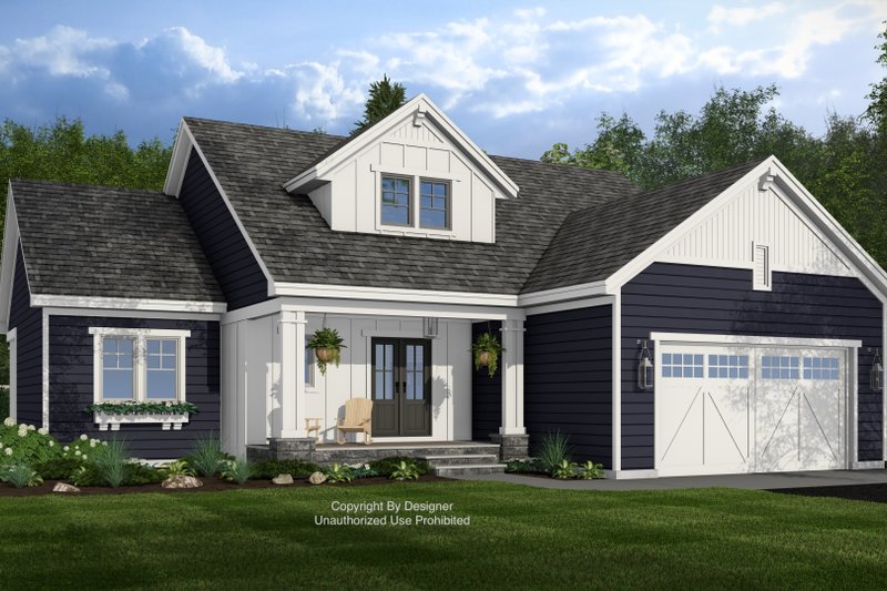 Dream House Plan - Craftsman Exterior - Front Elevation Plan #51-1414