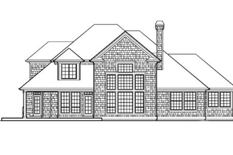 Home Plan - Exterior - Rear Elevation for Craftsman House Plan #48-116 - 3 bed, 2.5 bath