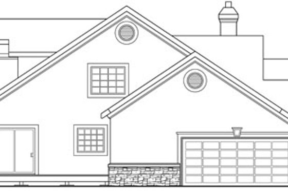 Exterior - Other Elevation for European House Plan #124-817 - 3 bed, 2.5 bath