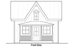 Exterior - Front Elevation 3 for Cottage House Plan #915-11 - 1 bed, 1 bath