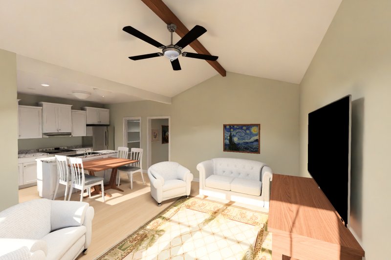 Home Plan - Interior - Family Room 2 for Cottage House Plan #513-2485 - 4 bed, 4 bath