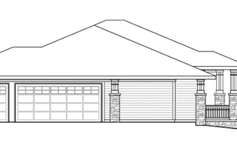 House Plan Design - Exterior - Other Elevation for Prairie House Plan #124-873 - 3 bed, 2.5 bath
