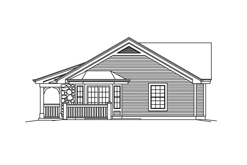 Architectural House Design - Exterior - Other Elevation 1 for Country House Plan #57-682 - 6 bed, 2 bath