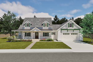 Farmhouse Exterior - Front Elevation Plan #1099-13