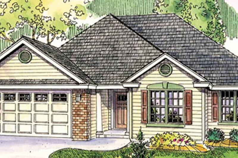 House Plan Design - Traditional Exterior - Front Elevation Plan #124-764