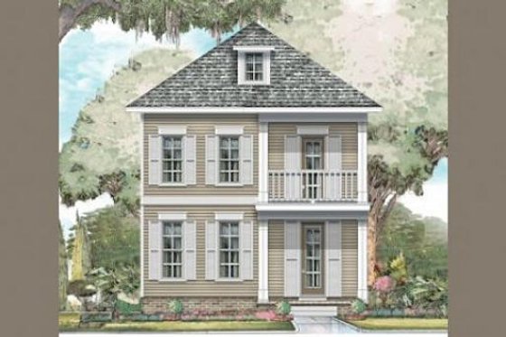 Exterior - Front Elevation for Traditional House Plan #424-209 - 3 bed, 2.5 bath