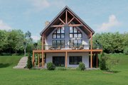 Cabin Style House Plan - 3 Beds 2.5 Baths 2124 Sq/Ft Plan #932-1342 Exterior 