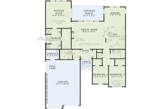 Floor Plan - Main Floor for European House Plan #17-193 - 3 bed, 2 bath