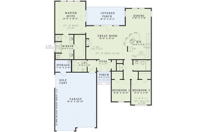 House Design - Floor Plan - Main Floor for European House Plan #17-193 - 3 bed, 2 bath