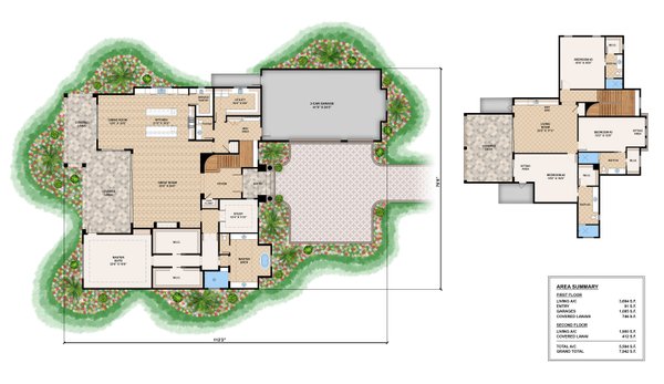 Contemporary Floor Plan - Main Floor Plan #1083-8