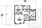 European Style House Plan - 4 Beds 2 Baths 2659 Sq/Ft Plan #25-4669 