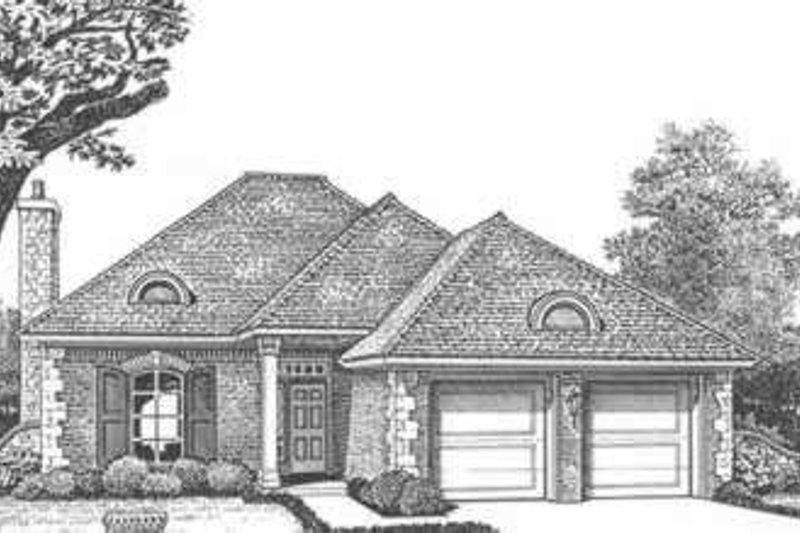 Dream House Plan - European Exterior - Front Elevation Plan #310-404