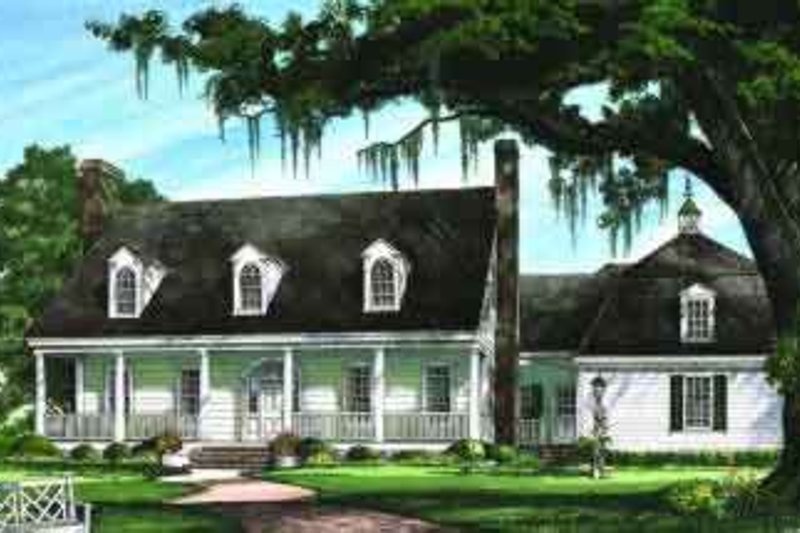 Southern Style House Plan - 4 Beds 4.5 Baths 3901 Sq/Ft Plan #137-240