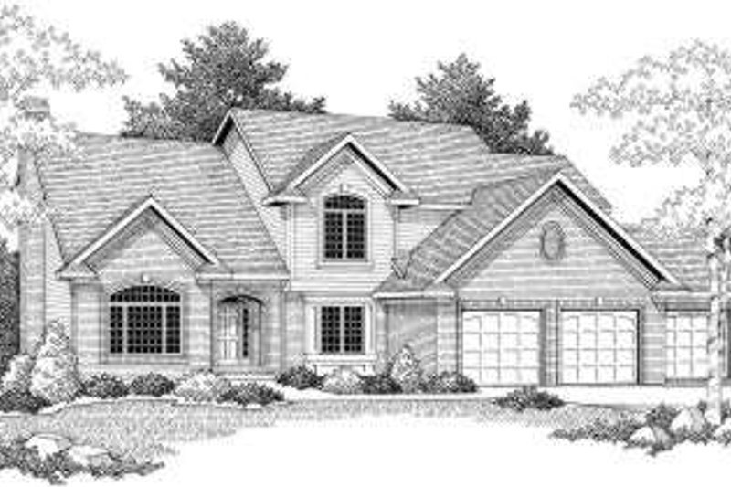 Dream House Plan - Traditional Exterior - Front Elevation Plan #70-605